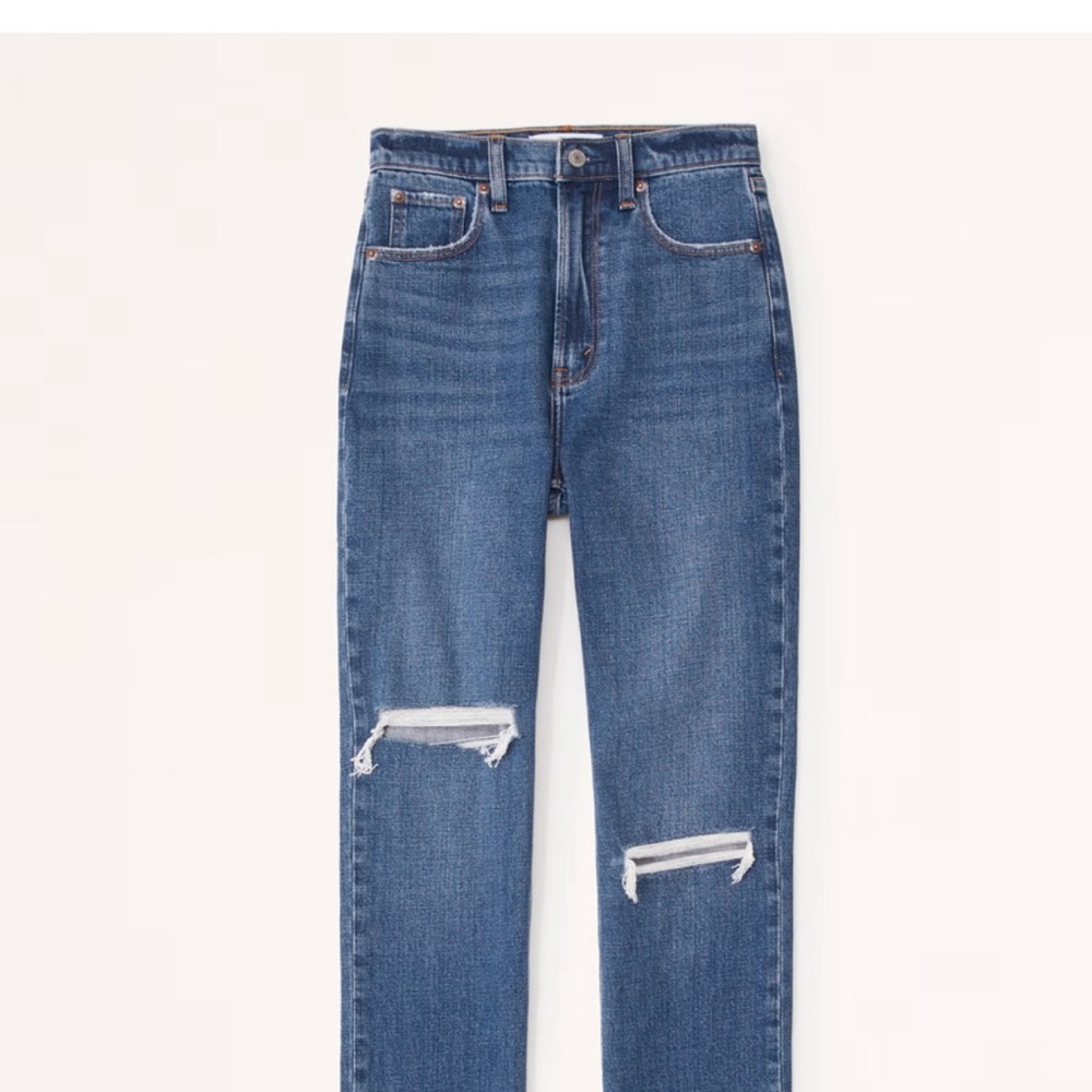Abercrombie & Fitch Blue Straight Leg Jeans